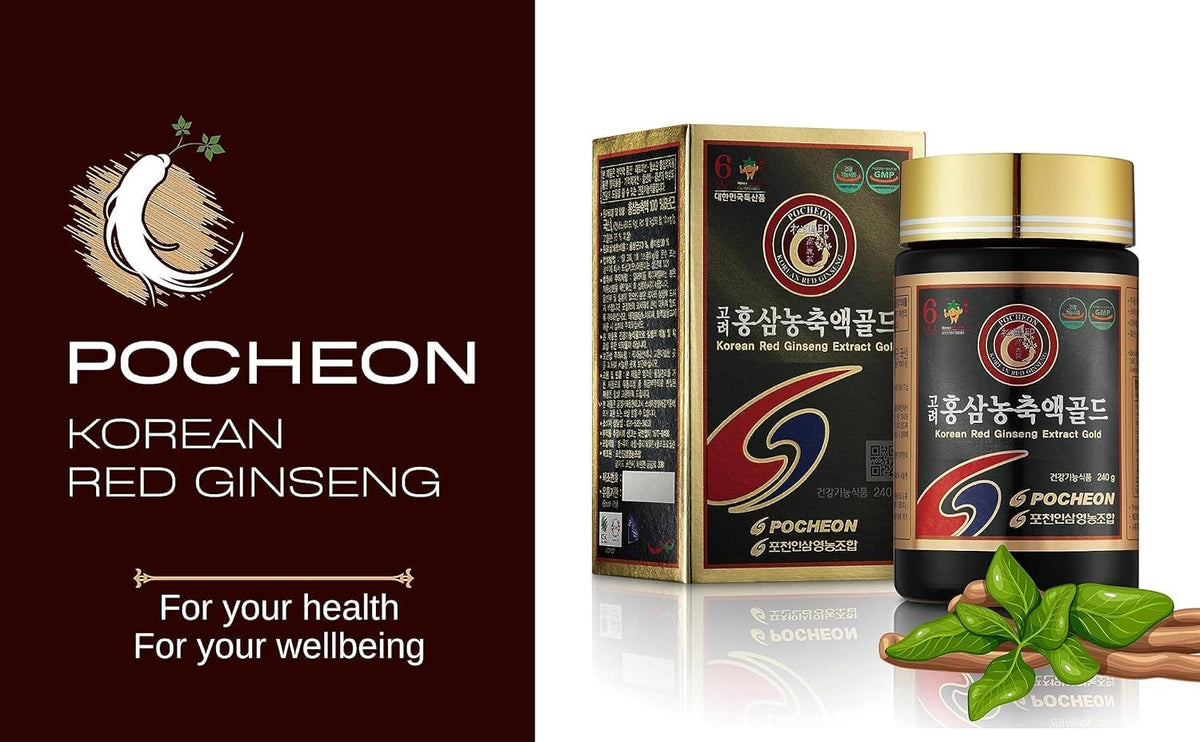 Pocheon Ginseng Rouge Extrait 240g avec cuillère