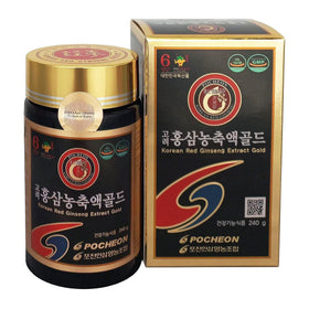 Pocheon Ginseng Rouge Extrait 240g vue avant avec étiquette