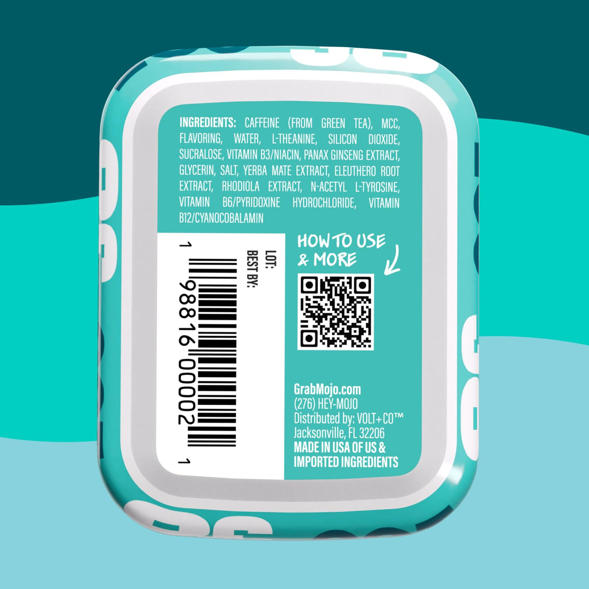 Poches énergétiques MOJO Menthe Douce - QR code d'utilisation
