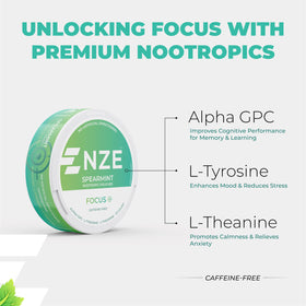 Poches nootropiques NZE sur une table