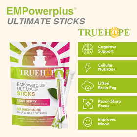 Poches Truehope ouvertes avec contenu visible