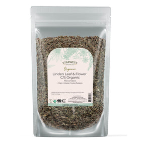 Pochette de 132g de feuilles et fleurs de tilleul bio Starwest Botanicals