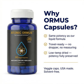 Pochette de rangement sans EMF des capsules Atomic Ormus