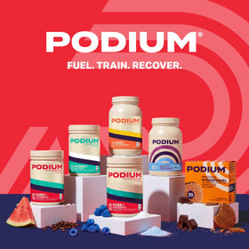 Podium Nutrition Créatine Monohydrate 440g Saveur Citron Rose avec d'autres compléments alimentaires