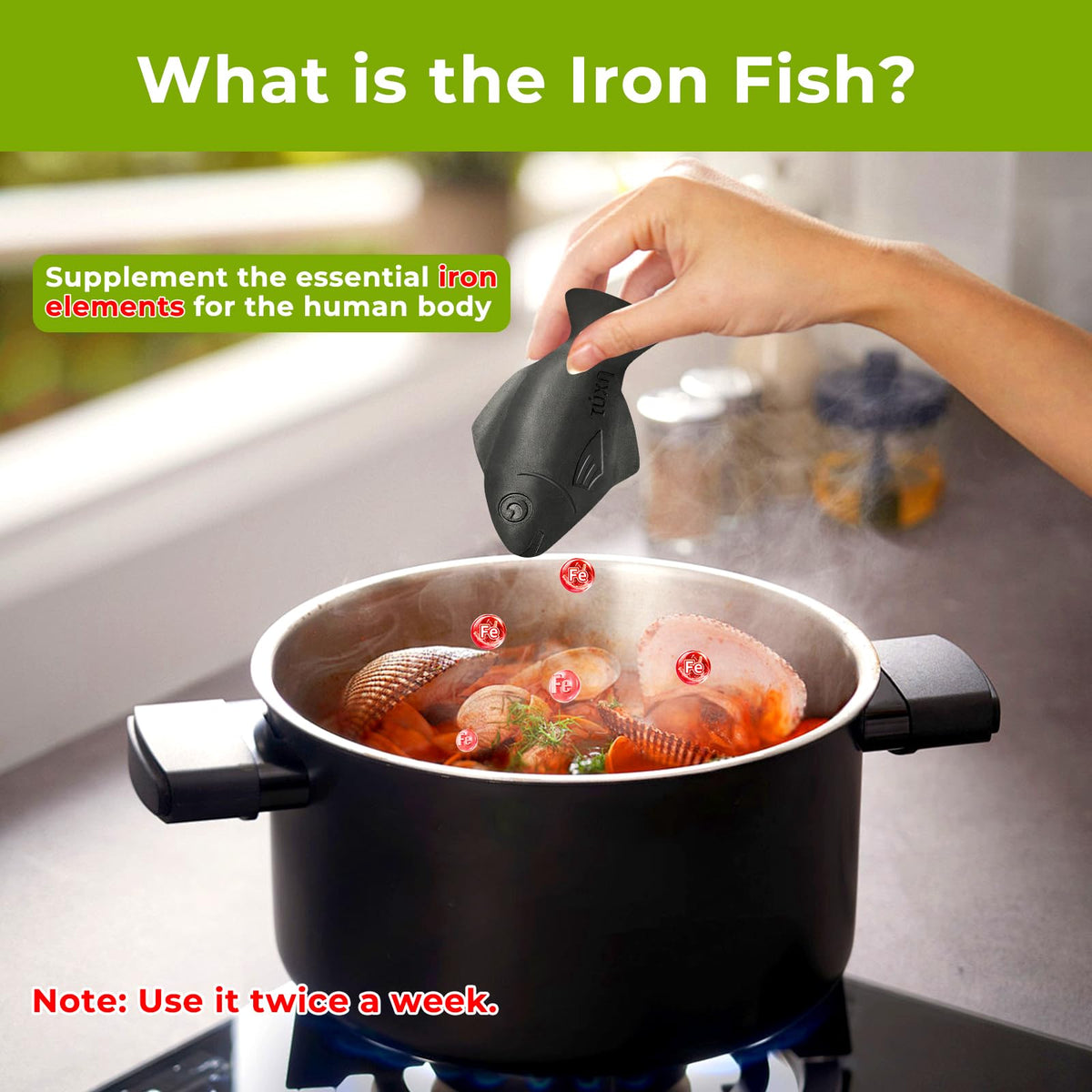 Poisson de Fer dans une casserole avec des légumes