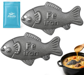 Poisson en Fer JHentty vue de face avec détails de fabrication