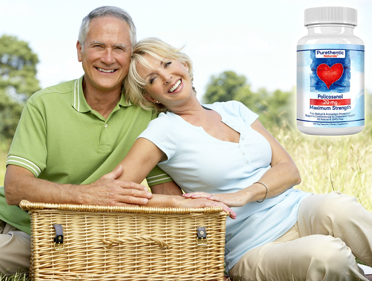 Policosanol 20mg Purethentic Naturals gélules en gros plan
