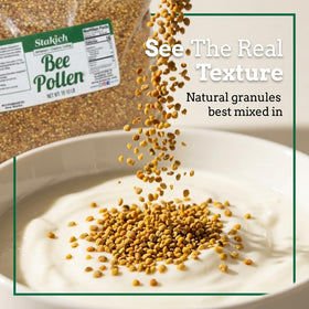 Pollen d'abeille Stakich dans un smoothie