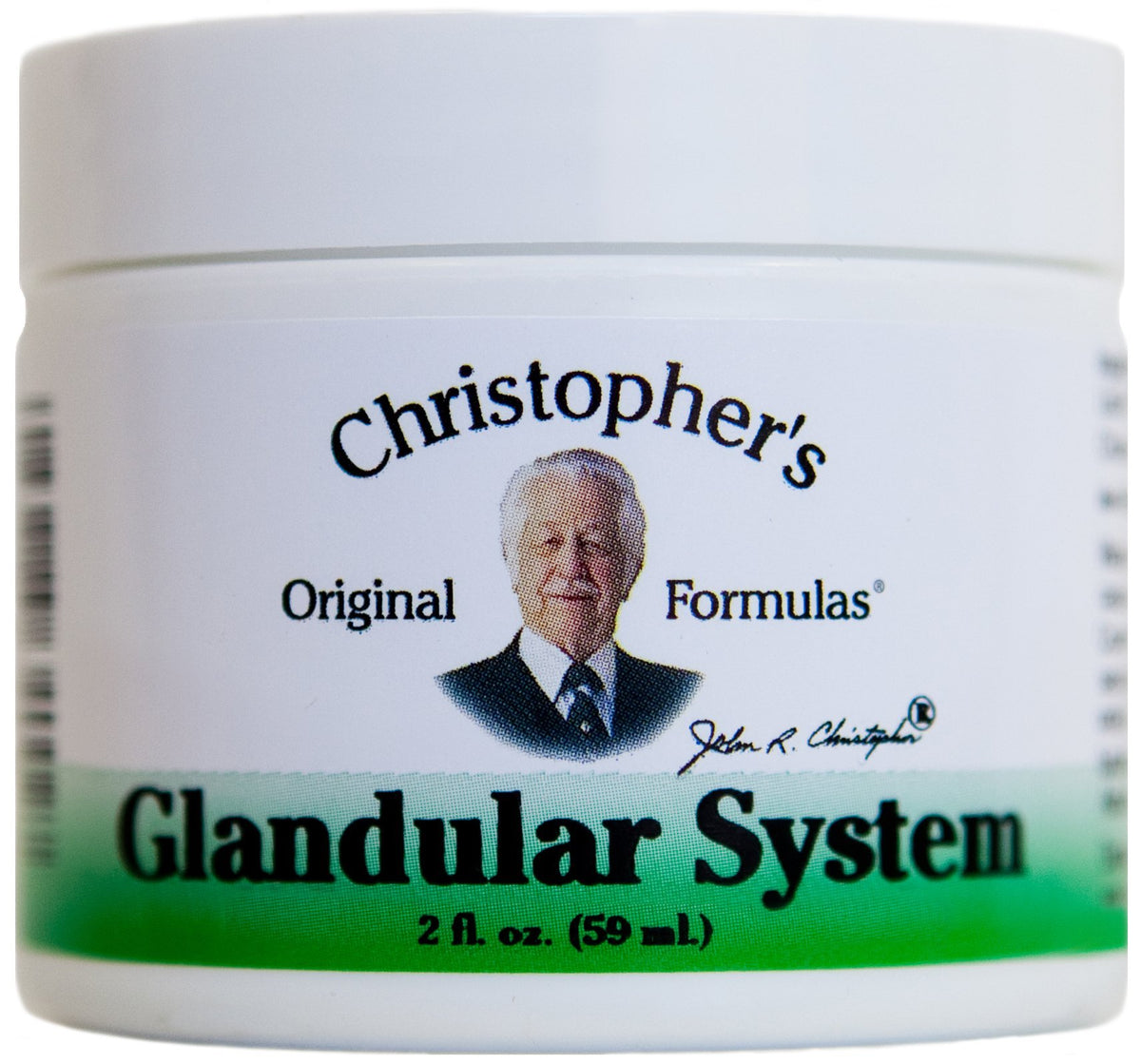 Pommade système glandulaire Christopher's Original Formulas 2 oz vue de face