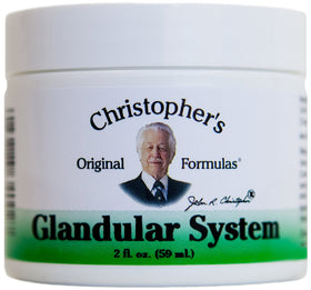 Pommade système glandulaire Christopher's Original Formulas 2 oz vue de face