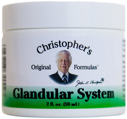 Pommade système glandulaire Christopher's Original Formulas 2 oz vue de face