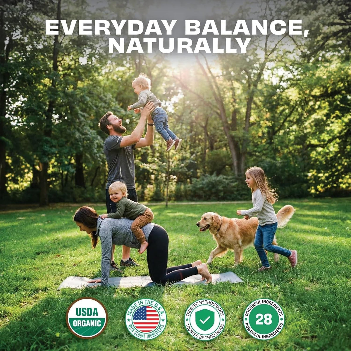 Pomona Wellness Super Greens, comprimés dans un verre d'eau