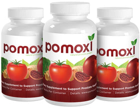 Pomoxi Complément Alimentaire Prostate, vue de côté avec étiquette