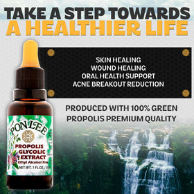 PONLEE Extrait de Propolis Verte 30ML avec ingrédients naturels