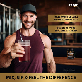 Poop Juice Complément Alimentaire en Poudre 422g avec étiquette détaillée