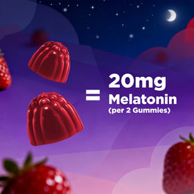 Portion de 2 gummies Vitamatic de mélatonine