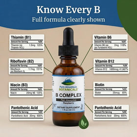 Portion de complexe de vitamines B en gouttes