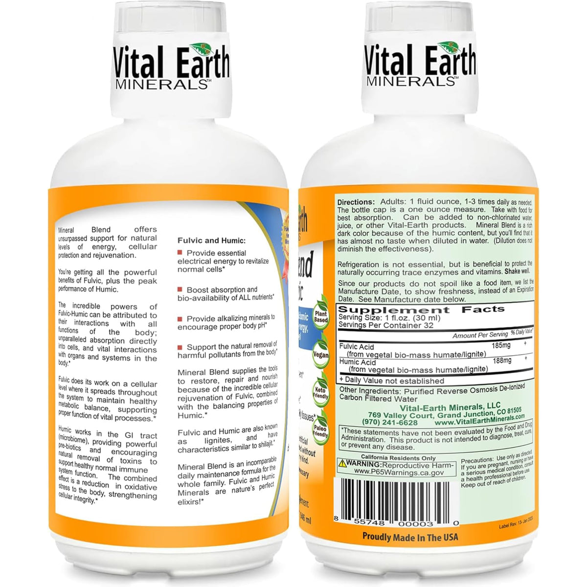 Portions individuelles de mélange minéral Vital Earth Minerals