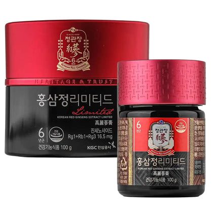 Pot de 100g d'extrait de ginseng rouge coréen JUNG KWAN JANG