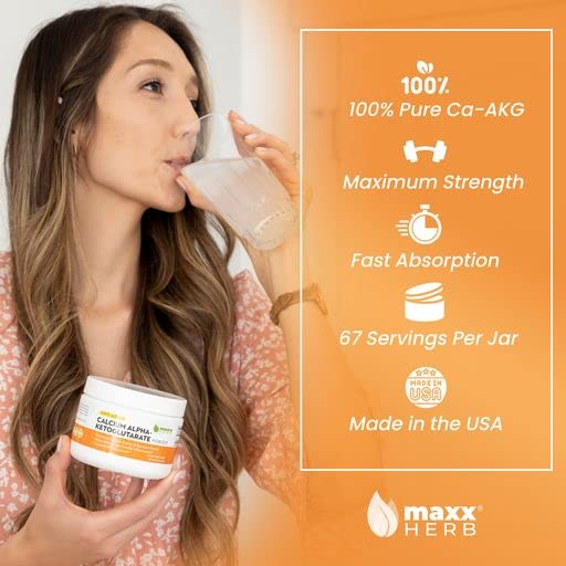 Pot de Calcium AKG Maxx Herb avec étiquette visible