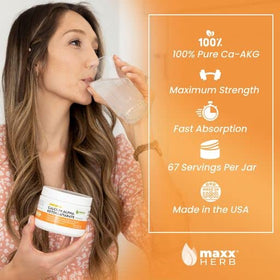 Pot de Calcium AKG Maxx Herb avec étiquette visible