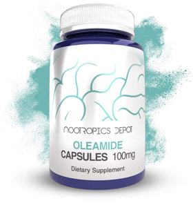 Pot de capsules d'Oléamide Nootropics Depot 100mg, 120 comprimés