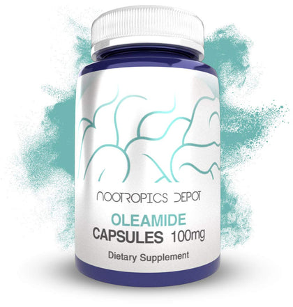 Pot de capsules d'Oléamide Nootropics Depot 100mg, 120 comprimés