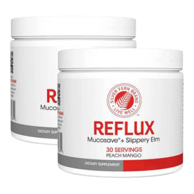 Pot de complément alimentaire Reflux Silver Fern avec saveur pêche mangue