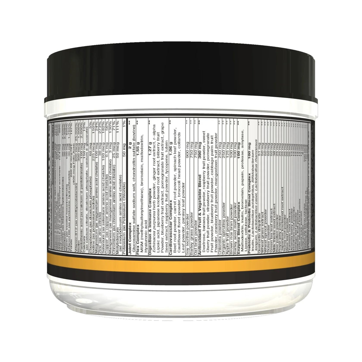 Pot de CONTROLLED LABS Orange Triad + Greens sur une table