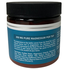 Pot de crème de magnésium Magnum Solace sur fond neutre