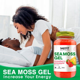 Pot de gel d'algue marine MAX FIT avec couvercle
