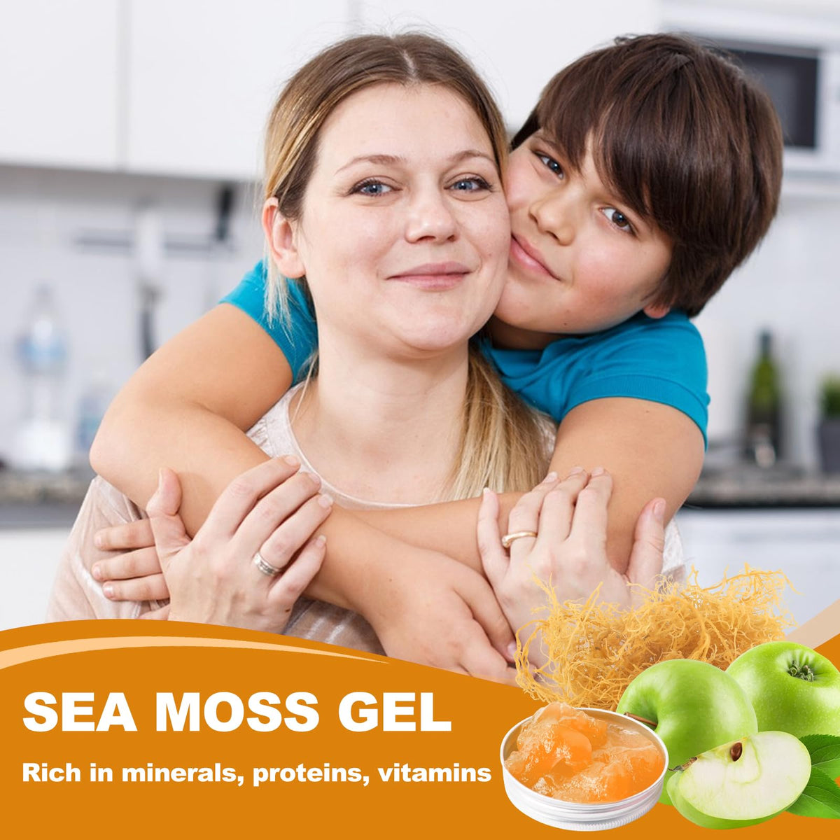 Pot de gel de mousse de mer SumDIP ouvert