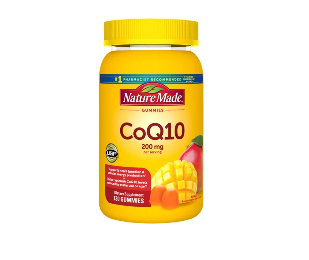 Pot de gommes Nature Made CoQ10 100 mg de couleur orange