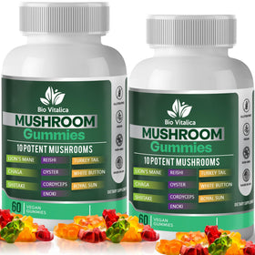 Pot de gummies BIO VITALICA contenant 60 gummies aux champignons
