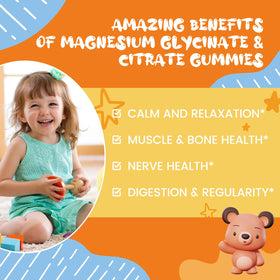 Pot de gummies de magnésium SEPT YAN avec étiquette