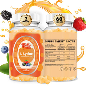 Pot de gummies L-Lysine Well&Whole 1000mg avec couvercle