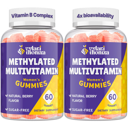 Pot de gummies multivitaminés methylés pour femmes Vylarithonixa, 120 unités