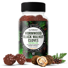 Pot de gummies NutraPep au Verger de Vermouther, Noix Noires et Clous de Girofle, vue de face