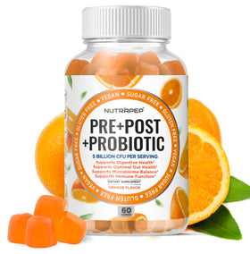Pot de gummies NutraPep prébiotiques et probiotiques 200g vue de face