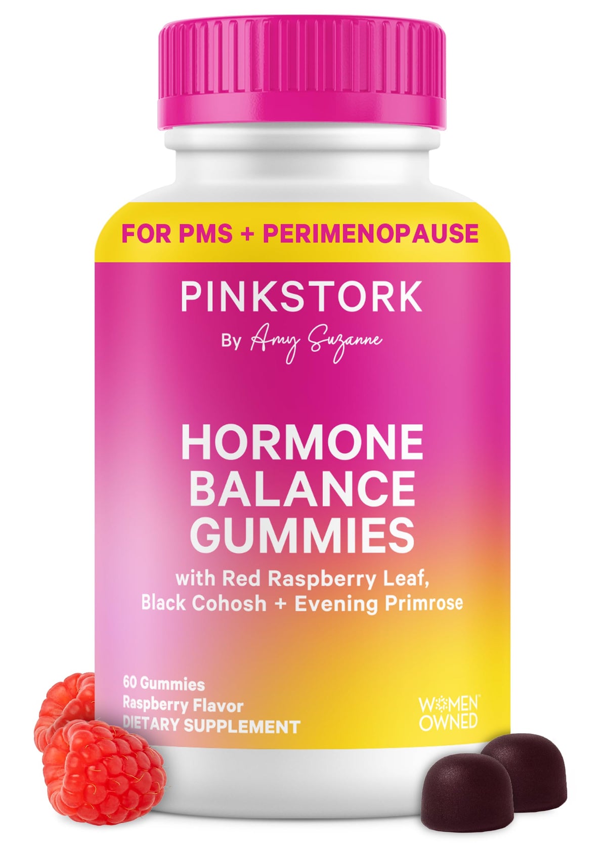 Pot de gummies Pink Stork Équilibre 60 gummies végétaliennes