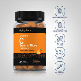 Pot de gummies Piping Rock contenant 60 pièces