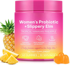 Pot de gummies probiotiques féminins bnHUlMXw 60 gummies saveur ananas