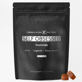 Pot de gummies Shilajit Formulation Factory vue de face