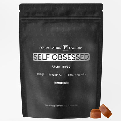 Pot de gummies Shilajit Formulation Factory vue de face