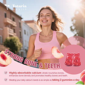 Pot de gummies Totaria avec étiquette visible