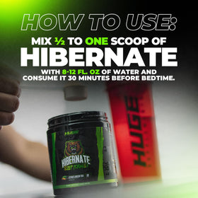 Pot de Huge Supplements Hibernate avec fond naturel