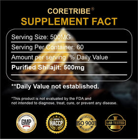 Pot de résine de shilajit Coretribe 30g avec couvercle