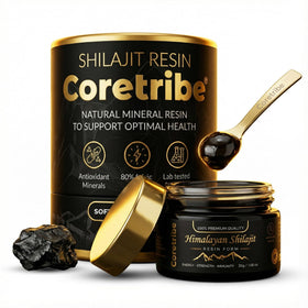 Pot de résine de shilajit Coretribe 30g vue de face