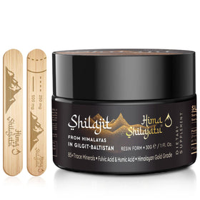 Pot de résine de Shilajit Hima Shilajatu 30g vue de face