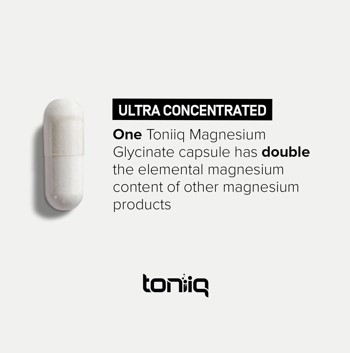 Pot de Toniiq Magnésium Glycinate 3000 mg avec une cuillère dosette